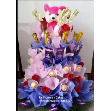 Mix Flower & Chocolate Basket