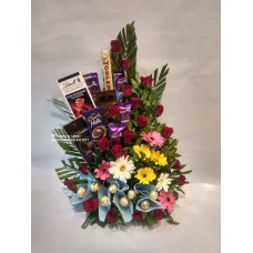 Mix Flower & Chocolate Basket