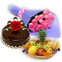 Fruits Flower N Cake