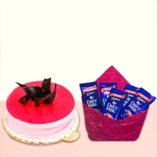 Strawberry Cake & Dairy Milk Chocolate 