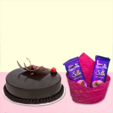 Truffle Cake With Dairy Milk Silk