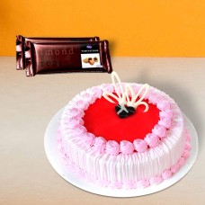 Strawberry Cake With Temptations Chocolate