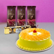 Pineapple Cake With Chocolates