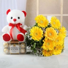 Gerbera Teddy And Rocher