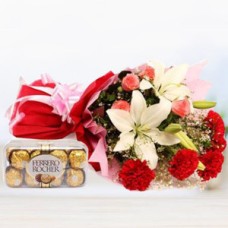 Colorful Flowers & Ferrero Rocher