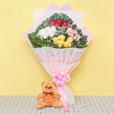 Mix Roses N Teddy