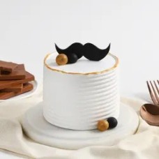 Father's Day  Moustache  Cake