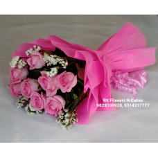 Pink Roses Bunch