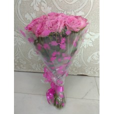 Pink Roses Bunch