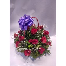 Red Roses Basket