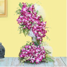 Purple Orchid Arrangement