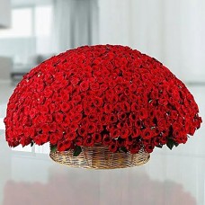 Red Roses Basket 