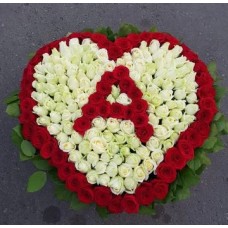 Romantic  Roses Heart shape  Arrangement