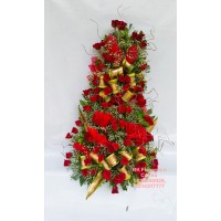 Red Roses Basket Arrangement