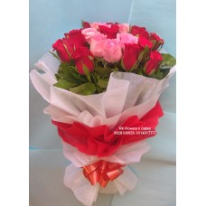 Pink & Red Rose Bunch