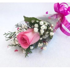 Sweet Pink Rose Single