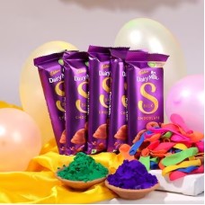 Holi Water Balloons With Chocolate Color Combo