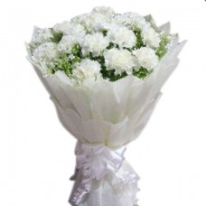 White Carnations Bunch