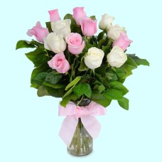 Pink & White Roses