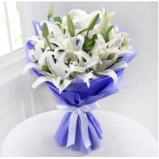 White Lilies Bunch