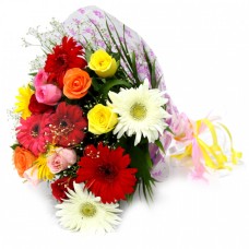 Mix Roses & Gerbera Bunch