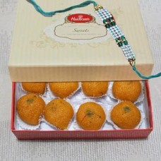 Rakhi With Moti Choor Laddu