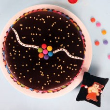 Chota Bheem Rakhi & Gems Cake Combo