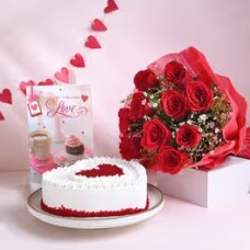 Red Rose Basket Hamper