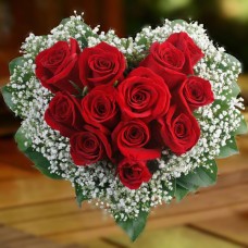 Heart Shape Red Rose