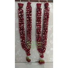 Wedding Red Rose Petals Mala