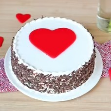 Black Forest Heart Cake