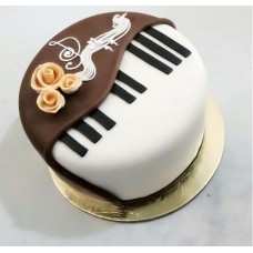 Piano Design Fondant Cake 2 Kg.