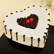 Heart Shape Black Forest Cake