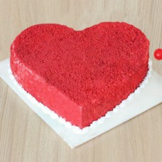 Red Velvet Heart Cake