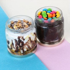 Butterscotch & Chocolate Gems Jar Cake