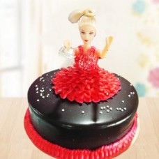 Chocolate Barbie Cake 2 Kg.