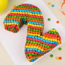 Designer Gems Rainbow Number Two Cake