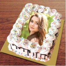 Square Shape Photo Cake