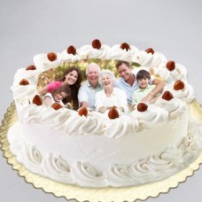 White Forest Photo Cake 1 Kg.