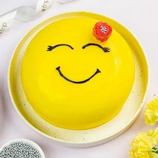 Happy Emoji Pineapple Cake