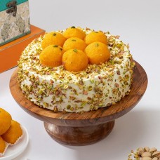 Motichoor Laddu Cake