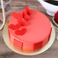  Hearts  Strawberry Fresh Cream Cake 