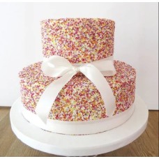 Multicolour 2 Tier Cake