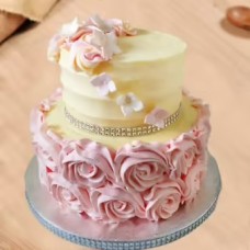 Floral Wedding Theme Cake