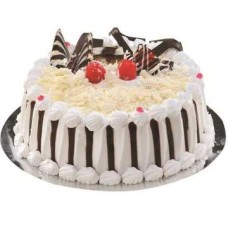 Round Shape White Forest Cake