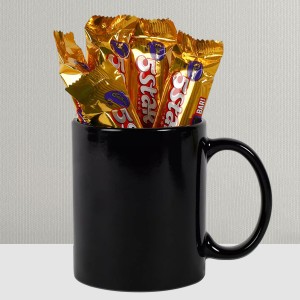 5 Star Chocolate With Black Mug