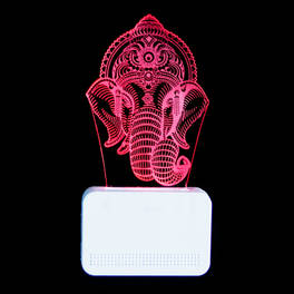 Acrylic Ganesha 3D Led Lamp