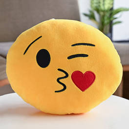 Yellow Kiss Smiley Soft Toy