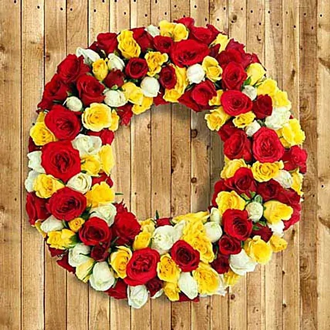 Mixed Flowers Wreath
