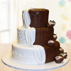 2 Tier Black Forest Cake 3 Kg Online - Chocolaty.in